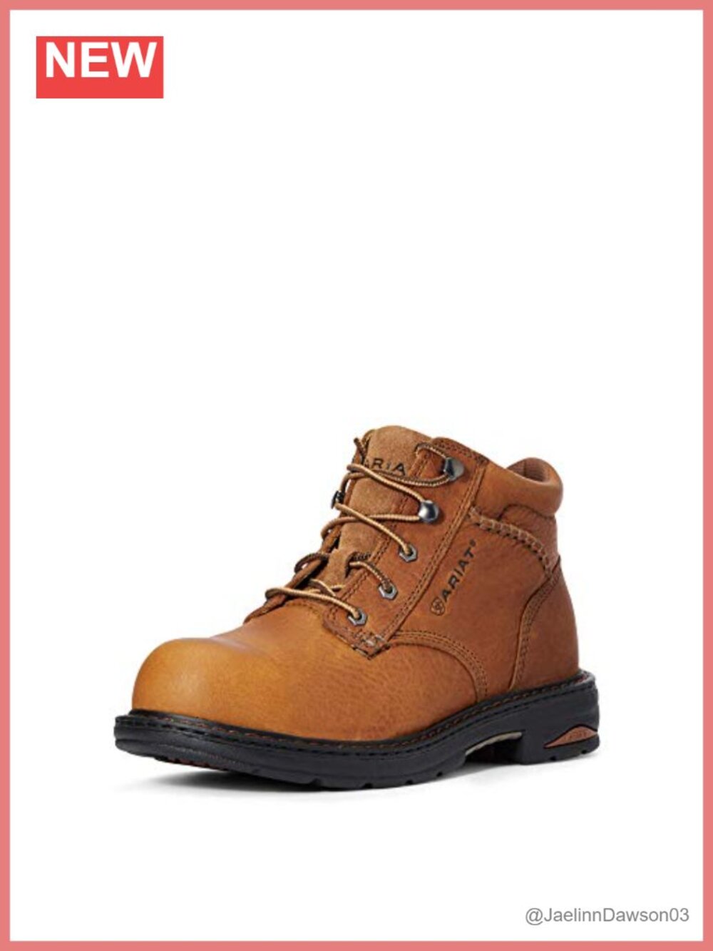 Women's Work & Utility Shoes Full Grain Leather Lace-Up Boot